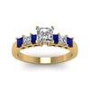 Load image into Gallery viewer, yellow-gold-princess-white-diamond-engagement-wedding-ring-with-blue-sapphire-in-prong-set-FDENS1027PRRGSABLANGLE5-NL-YG
