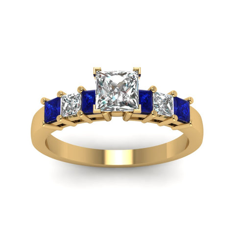 yellow-gold-princess-white-diamond-engagement-wedding-ring-with-blue-sapphire-in-prong-set-FDENS1027PRRGSABLANGLE5-NL-YG_24a3ecc3-c3e1-4d2d-aac9-7bd1b3ff389c