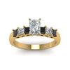 Load image into Gallery viewer, yellow-gold-radiant-white-diamond-engagement-wedding-ring-with-black-diamond-in-prong-set-FDENS1027RARGBLACKANGLE5-NL-YG