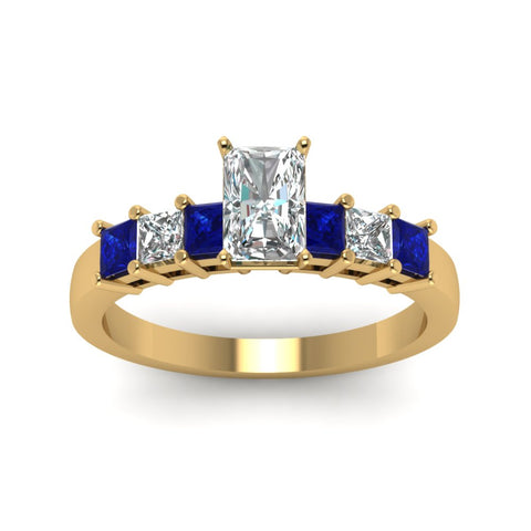 yellow-gold-radiant-white-diamond-engagement-wedding-ring-with-blue-sapphire-in-prong-set-FDENS1027RARGSABLANGLE5-NL-YG