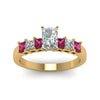 Load image into Gallery viewer, yellow-gold-radiant-white-diamond-engagement-wedding-ring-with-dark-pink-sapphire-in-prong-set-FDENS1027RARGSADRPIANGLE5-NL-YG