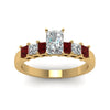 Load image into Gallery viewer, yellow-gold-radiant-white-diamond-engagement-wedding-ring-with-red-ruby-in-prong-set-FDENS1027RARGRUDRANGLE5-NL-YG