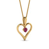Load image into Gallery viewer, round-dark-pink-sapphire-solitare-heart-pendant-in-prong-set-FDPD60961GSADRPI-NL-YG