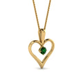 Thumbnail 69 - round-green-emerald-solitare-heart-pendant-in-prong-set-FDPD60961GEMGR-NL-YG