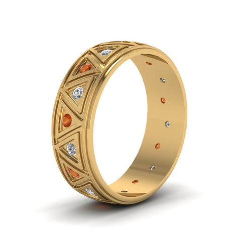 yellow-gold-round-orange-sapphire-mens-wedding-band-with-white-diamond-in-bezel-set-FDDB1085BGSAORANGLE2-NL-YG.jpg