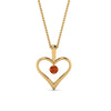 Load image into Gallery viewer, round-orange-sapphire-solitare-heart-pendant-in-prong-set-FDPD60961GSAOR-NL-YG