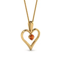 Thumbnail 66 - round-orange-sapphire-solitare-heart-pendant-in-prong-set-FDPD60961GSAOR-NL-YG