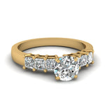 Load image into Gallery viewer, yellow-gold-round-white-diamond-engagement-wedding-ring-in-prong-set-FDENS1027ROR-Nl-YG
