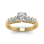 Load image into Gallery viewer, yellow-gold-round-white-diamond-engagement-wedding-ring-in-prong-set-FDENS1027RORANGLE5-Nl-YG_5a771944-e458-499e-a3c6-181d4acde17d
