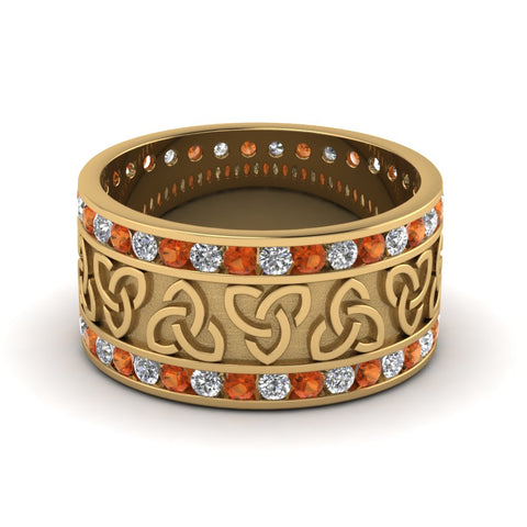 yellow-gold-round-white-diamond-mens-wedding-band-with-orange-sapphire-in-channel-set-FDDB1337BGSAOR-NL-YG.jpg