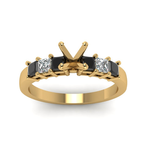 7 Stone Classic Semi Mount Engagement Ring