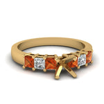 Load image into Gallery viewer, 7 Stone Classic Semi Mount Engagement Ring
