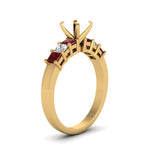 Load image into Gallery viewer, 7 Stone Classic Semi Mount Engagement Ring
