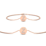 Load image into Gallery viewer, Alphabet disc diamond bracelet
