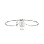 Load image into Gallery viewer, Alphabet disc diamond bracelet
