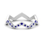 Load image into Gallery viewer, zig-zag-eternity-stack-sapphire-wedding-band-in-white-gold-FD10476BGSABL-NL-WG.jpg
