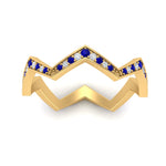 Load image into Gallery viewer, zig-zag-eternity-stack-sapphire-wedding-band-in-yellow-gold-FD10476BGSABL-NL-YG.jpg
