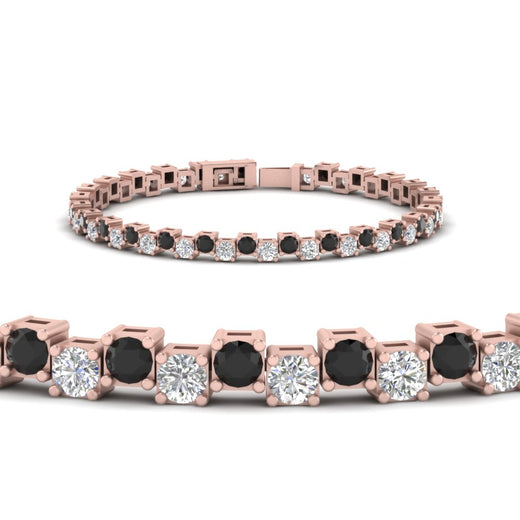 zig-zag-tennis-black-diamond-bracelet-in-rose-gold-FDBRC10410GBLACKANGLE2-NL-RG