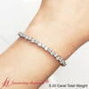 Load image into Gallery viewer, zig-zag-tennis-diamond-bracelet-in-14k-white-gold-fdbrc10410-wg