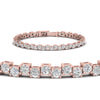 Load image into Gallery viewer, zig-zag-tennis-diamond-bracelet-in-rose-gold-FDBRC10410ANGLE2-NL-RG