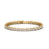 Load image into Gallery viewer, zig-zag-tennis-diamond-bracelet-in-yellow-gold-FDBRC10410-NL-YG