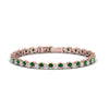 Load image into Gallery viewer, zig-zag-tennis-emerald-bracelet-in-rose-gold-FDBRC10410GEMGR-NL-RG