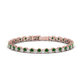 Thumbnail 19 - zig-zag-tennis-emerald-bracelet-in-rose-gold-FDBRC10410GEMGR-NL-RG