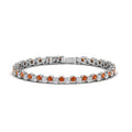 Thumbnail 30 - zig-zag-tennis-orange-sapphire-bracelet-in-white-gold-FDBRC10410GSAOR-NL-WG