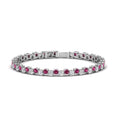 Thumbnail 28 - zig-zag-tennis-pink-sapphire-bracelet-in-white-gold-FDBRC10410GSADRPI-NL-WG