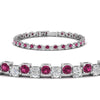 Load image into Gallery viewer, zig-zag-tennis-pink-sapphire-bracelet-in-white-gold-FDBRC10410GSADRPIANGLE2-NL-WG