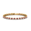 Load image into Gallery viewer, zig-zag-tennis-pink-sapphire-bracelet-in-yellow-gold-FDBRC10410GSADRPI-NL-YG