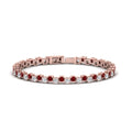 Thumbnail 21 - zig-zag-tennis-ruby-bracelet-in-rose-gold-FDBRC10410GRUDR-NL-RG