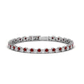 Thumbnail 34 - zig-zag-tennis-ruby-bracelet-in-white-gold-FDBRC10410GRUDR-NL-WG