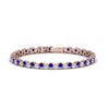 Load image into Gallery viewer, zig-zag-tennis-sapphire-bracelet-in-rose-gold-FDBRC10410GSABL-NL-RG