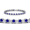 Thumbnail 25 - zig-zag-tennis-sapphire-bracelet-in-white-gold-FDBRC10410GSABLANGLE2-NL-WG