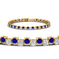 Thumbnail 40 - zig-zag-tennis-sapphire-bracelet-in-yellow-gold-FDBRC10410GSABLANGLE2-NL-YG