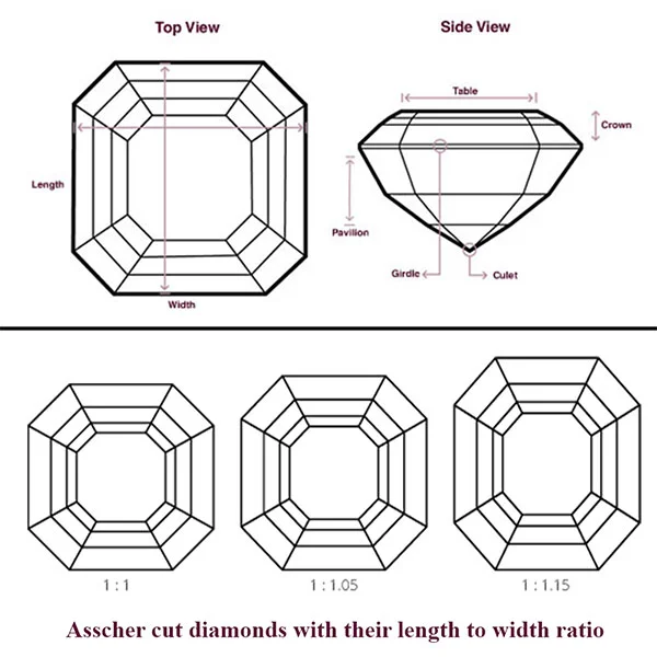 Why Asscher cut Diamonds found in Fascinating Diamonds® are worth buying?
