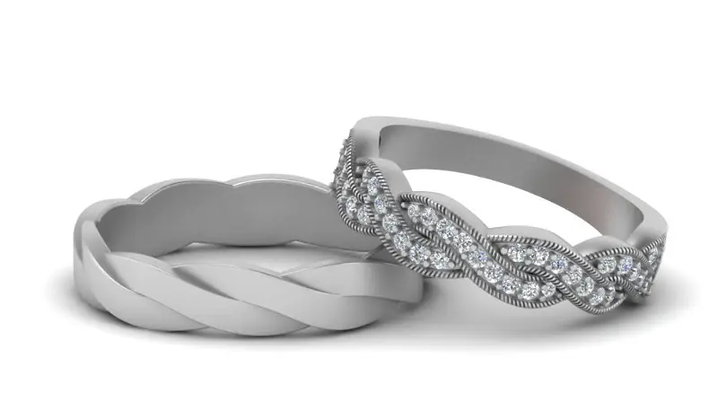 <a href="/jewelry/anniversary-gifts-with-white-diamond-in-14k-white-gold/his-and-her-twisted-matching-band/5283p2m0s0c">His And Her Twisted Matching Band</a>