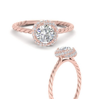 Twisted Engagement Ring Style